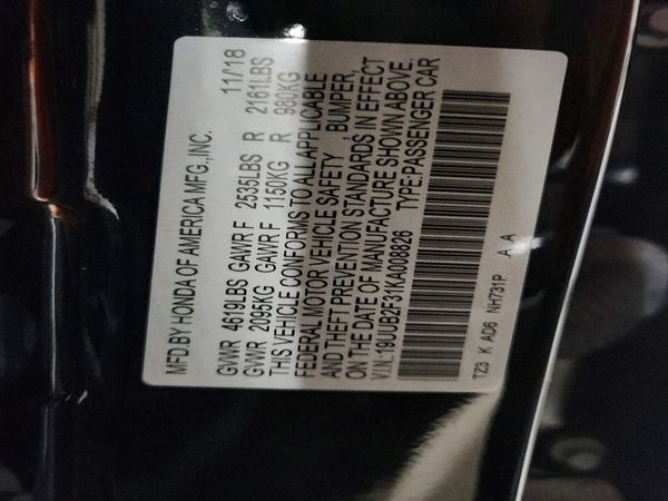 2019 ACURA TLX V6