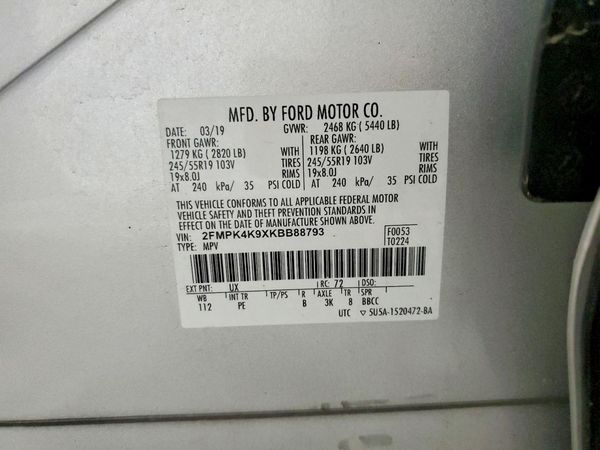 2019 FORD EDGE Titanium