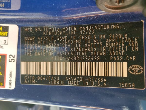2024 TOYOTA CAMRY SE