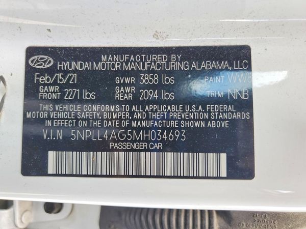2021 HYUNDAI ELANTRA SE