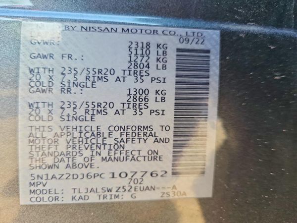 2023 NISSAN MURANO PLATINUM