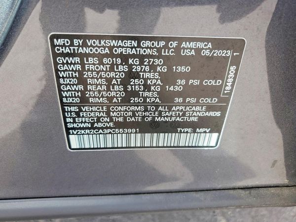 2023 VOLKSWAGEN ATLAS