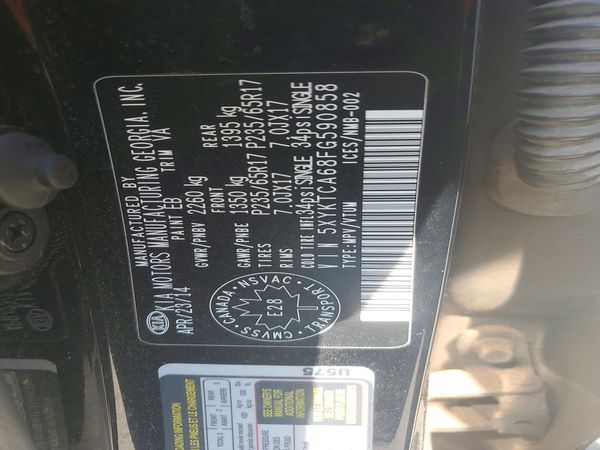 2015 KIA SORENTO GL