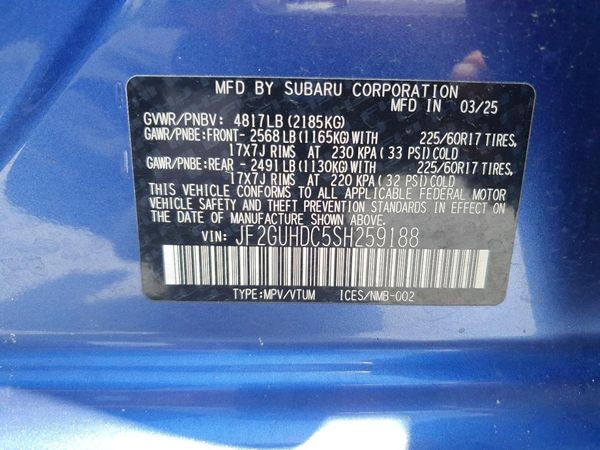 2025 SUBARU CROSSTREK Premium