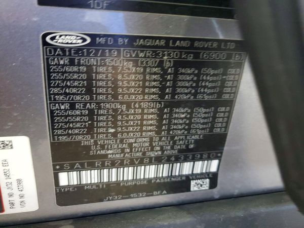 2020 LAND ROVER DISCOVERY HSE