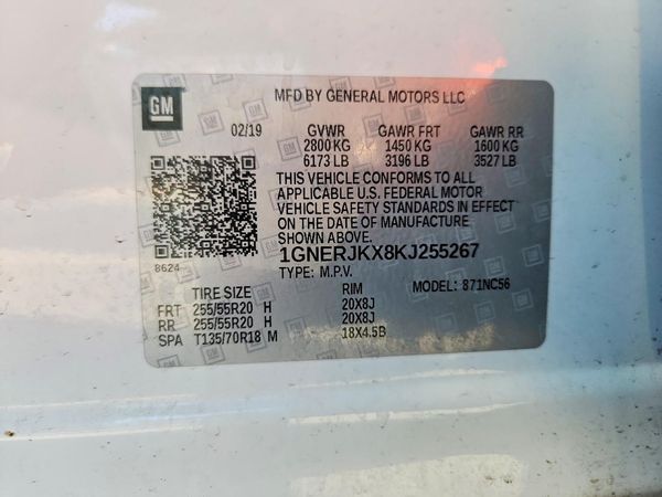 2019 CHEVROLET TRAVERSE RS