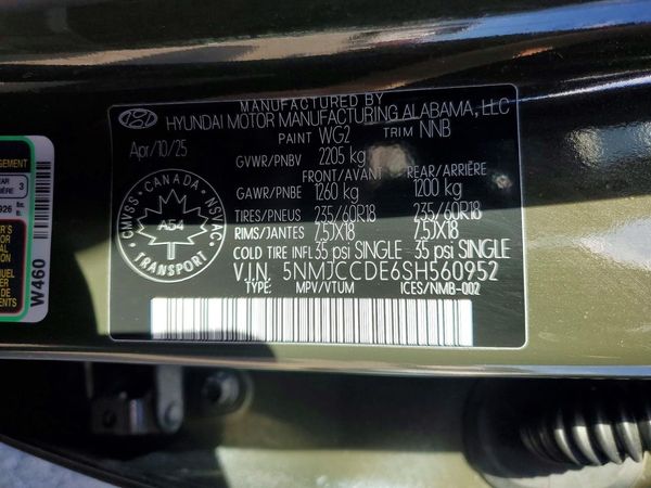 2025 HYUNDAI TUCSON SEL Convenience