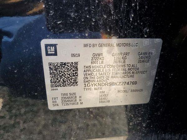 2019 CADILLAC XT5