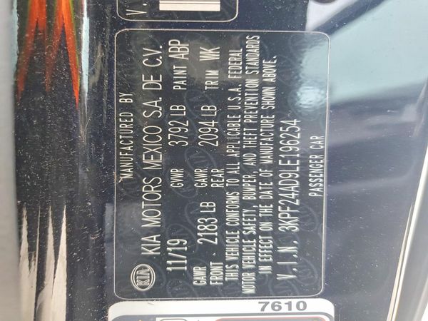 2020 KIA FORTE FE, LXS