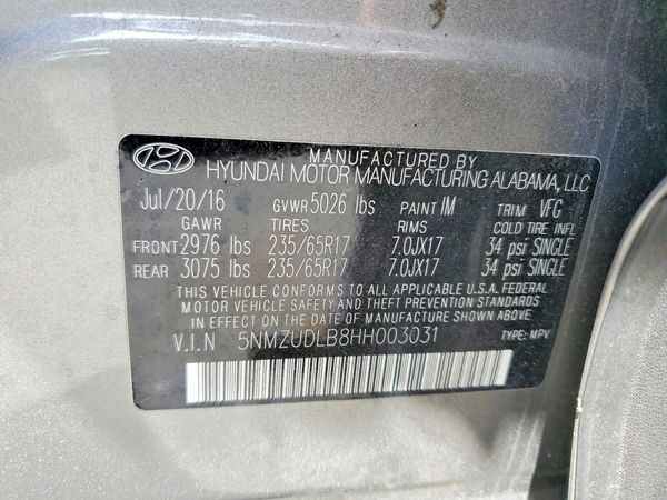 2017 HYUNDAI SANTA FE SPORT