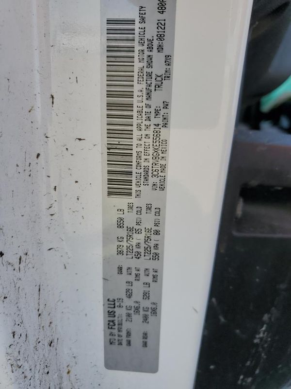 2019 RAM PROMASTER 1500