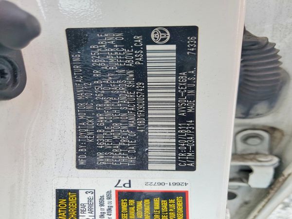 2012 TOYOTA CAMRY Hybrid