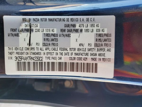 2024 MAZDA CX-3 Mazda3