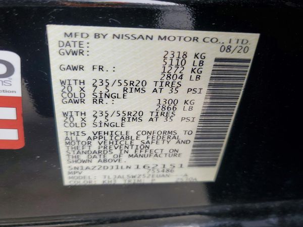 2020 NISSAN MURANO