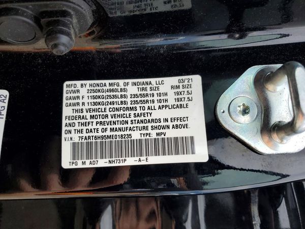 2021 HONDA CR-V HYBRID TOURING