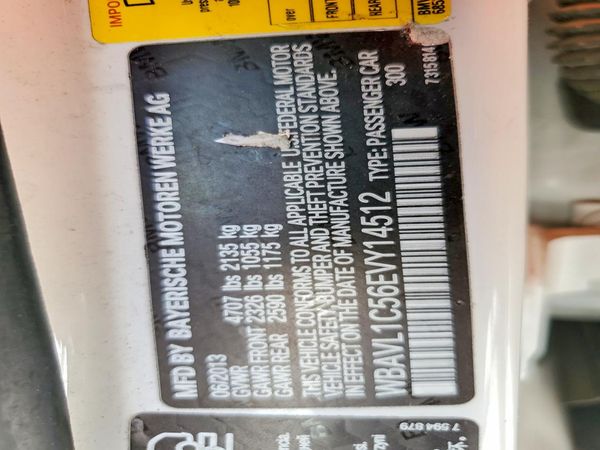 2014 BMW X1 xDrive28i — VINS