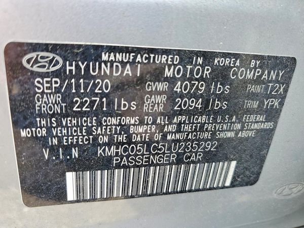 2020 HYUNDAI IONIQ Limited