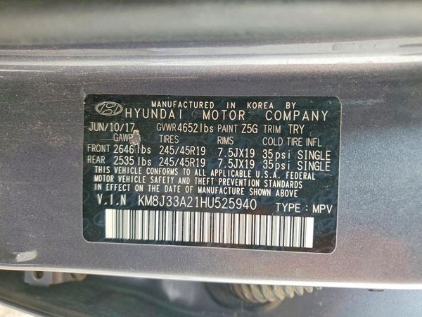 2017 HYUNDAI TUCSON