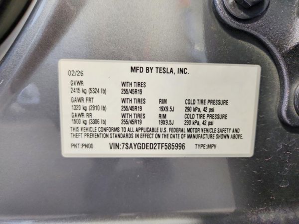 2026 TESLA MODEL Y
