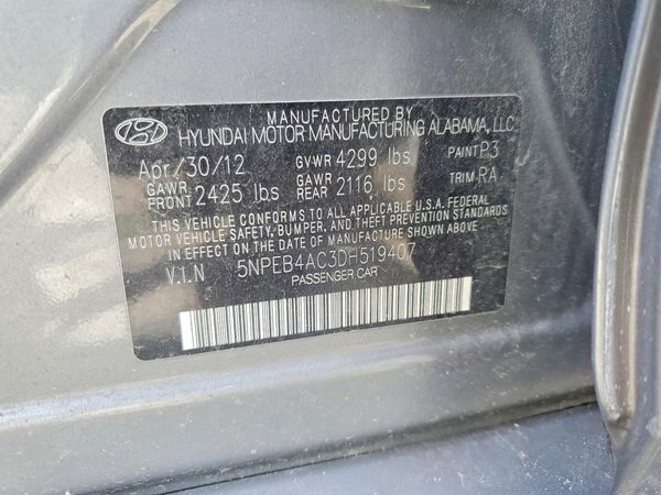 2013 HYUNDAI SONATA GLS/ GLS Popular