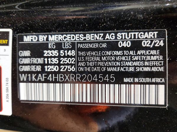 2024 MERCEDES-BENZ C