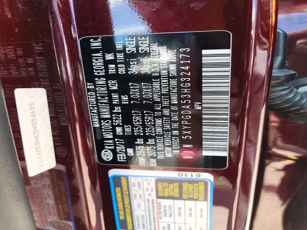 2017 KIA SORENTO