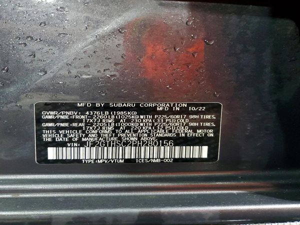 2023 SUBARU CROSSTREK Sport — VINS