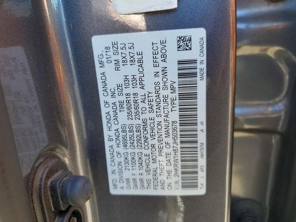 2018 HONDA CRV EX-L/EX-L Navi — VINS