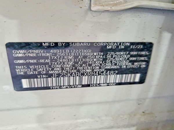 2024 SUBARU FORESTER Base Plus