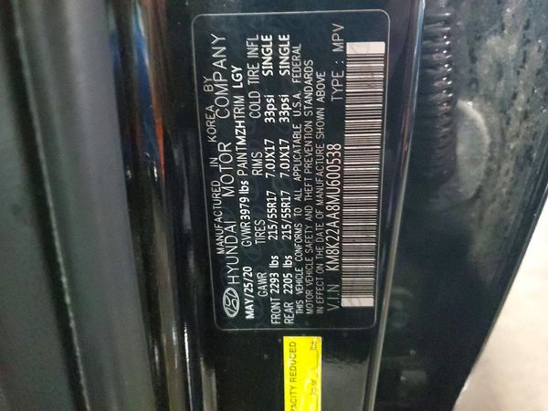 2021 HYUNDAI KONA SEL
