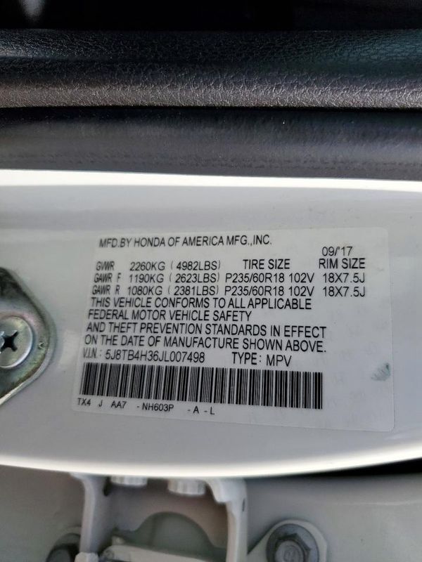 2018 ACURA RDX 4D
