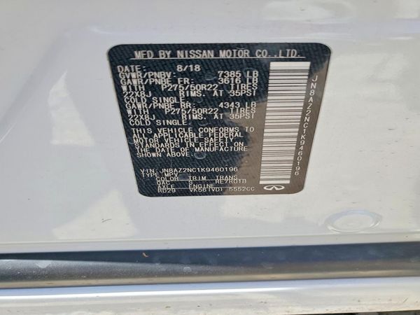 2019 INFINITI QX80