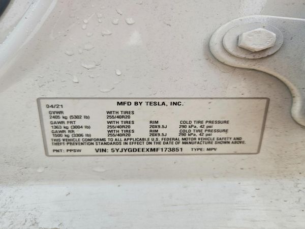 2021 TESLA MODEL Y