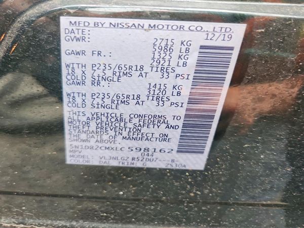 2020 NISSAN PATHFINDER