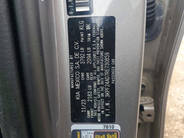2024 KIA FORTE LX, LXS