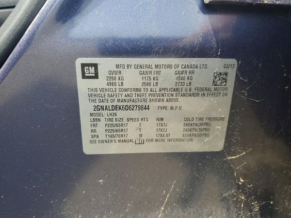 2013 CHEVROLET EQUINOX