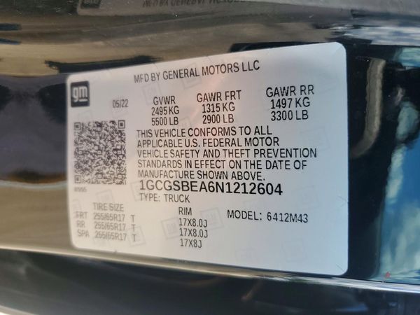2022 CHEVROLET COLORADO