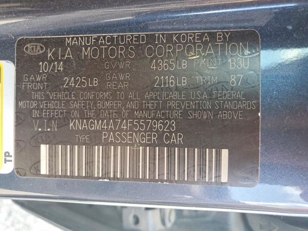 2015 KIA OPTIMA GL - Middle-low