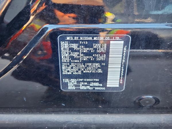 2014 INFINITI QX80 — VINS