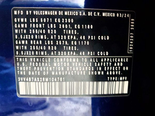 2024 VOLKSWAGEN TIGUAN 4Motion SEL R-Line Black