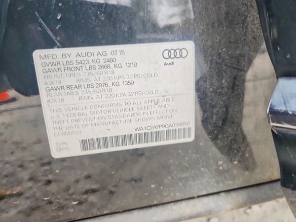 2016 AUDI Q5