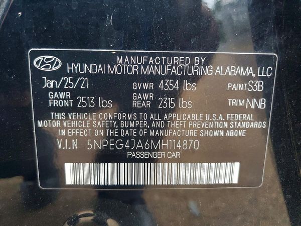 2021 HYUNDAI SONATA