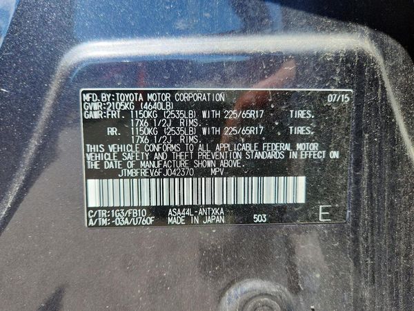 2015 TOYOTA RAV4