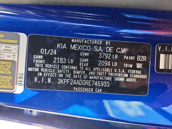 2024 KIA FORTE LX, LXS