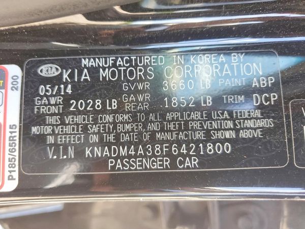 2015 KIA RIO GL - Middle-low