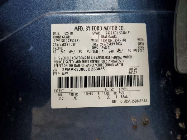 2018 FORD EDGE SEL