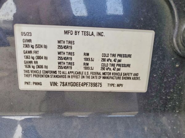 2023 TESLA MODEL Y