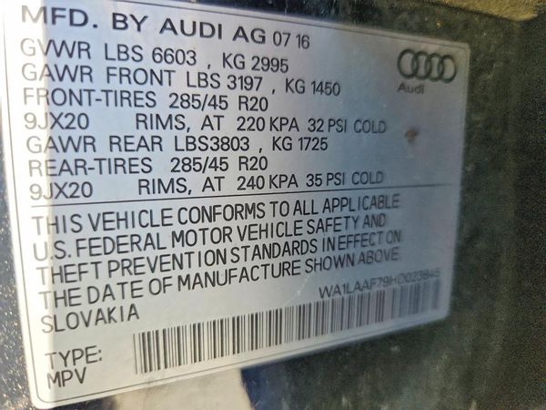 2017 AUDI Q7