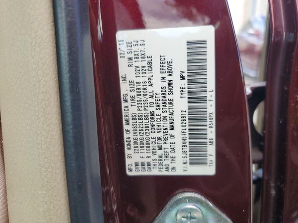 2015 ACURA RDX Technology Package