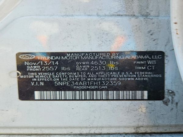 2015 HYUNDAI SONATA